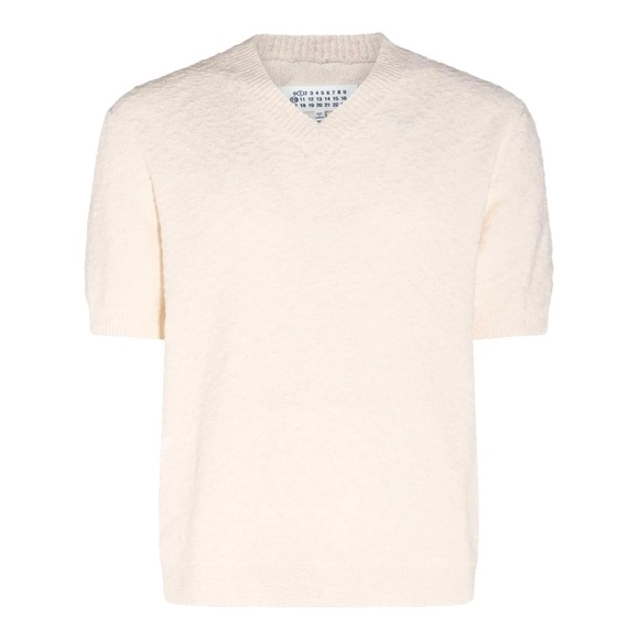 NWT MAISON MARGIELA PARIS - V-NECK WOMEN'S T-SHIRT - XS - Picture 2 of 5